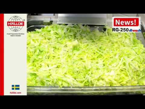 Cut lettuce from 0.5 mm to 10 mm with HALLDE