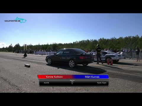Kenne Koltsov - Audi 90 vs Märt Kuvvas - Toyota Supra. Drag race @ RaceWars2019