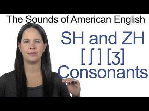 English Sounds - SH [ʃ] and ZH [ʒ] Consonants - How to make the SH and ZH Consonants