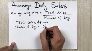 How to Calculate Average Daily Sales - Easy Way