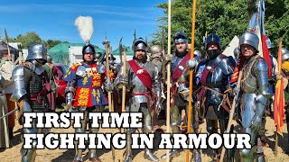 Finally trying out my 15th century armour