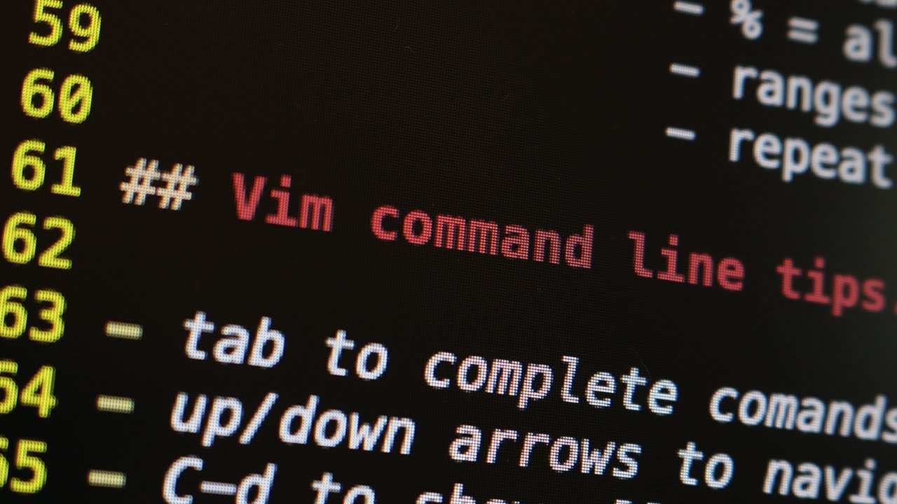 Vim Command-Line Mode Tips