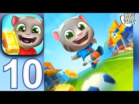 TALKING TOM GOLD RUN  - Football Tom - Gameplay Part 10  (iOS Android)