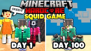 I Survived 100 Days Squid Game in Minecraft!