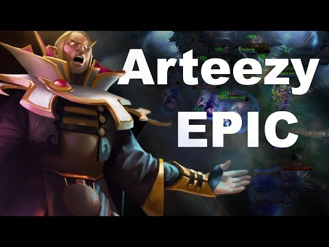 Arteezy EPIC Invoker   Top US 8335 MMR Dota 2