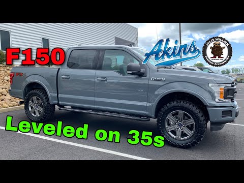 2020 Ford F150 Leveled on 35s Toyo Open Country MT Abyss Gray