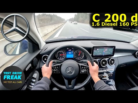 2019 Mercedes C 200 d T-Model 160 PS 🚀 Top Speed POV | No Speed Limit Autobahn