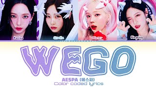 AESPA 'We Go' (English version) Color coded lyrics ​에스파 'We Go' (English Version) CLL