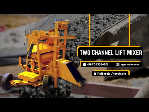 Two Channel Lift Mixer Machine