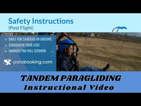 Tandem Paragliding Instructional Video | Parabooking.com | Safety Guidelines