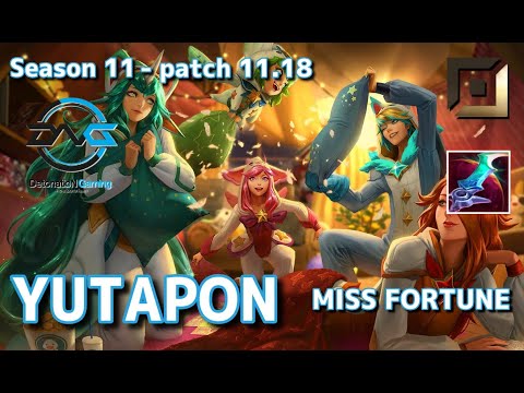 【韓国サーバー/C1】DFM Yutapon ミスフォーチュン(Miss Fortune) VS サミーラ(Samira) BOT - Patch11.18 KR Ranked【LoL】