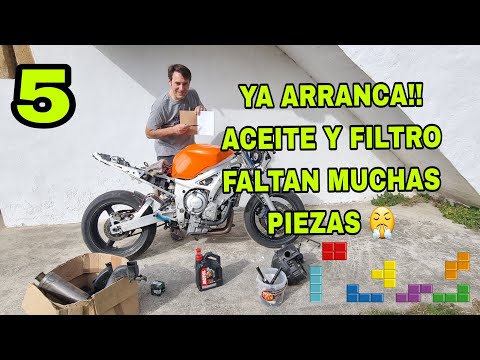 5 🧟‍♂️YAMAHA R6 Tetris 🛠️ Cambiar Aceite y filtro 😤 FALTAN MUCHAS PIEZAS 😬