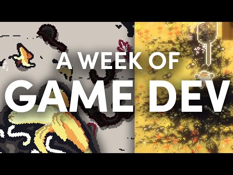 A Week of Indie Game Dev Progress in 5 minutes - Devlog