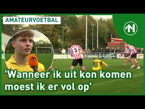 Marijn Meering is VOOR DE DUVEL NIET BANG tijdens Noordster tegen Be Quick