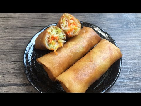 Spring Roll - Traditional Chinese New Year Food 中國傳統新年食品春捲