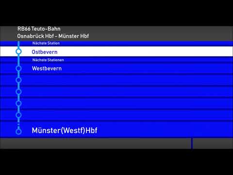[Ansagen] RB66 Teuto Bahn Osnabrück Hbf  - Münster Hbf (eurobahn)