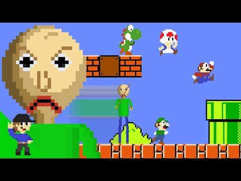 Baldi would be OP in Super Mario Bros. PART 1