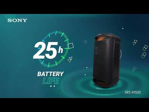 Buy SONY SRS-XV500 Powerful bass,25Hrs Batt,Mega Bass,Lightning,Guitar &  MIC,Portable Bluetooth Party Speaker Online from Flipkart.com