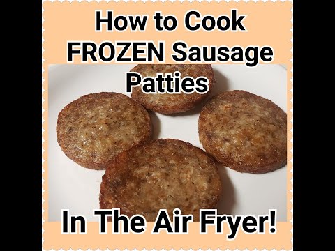How to Cook FROZEN Sausage Patties in the Air Fryer!