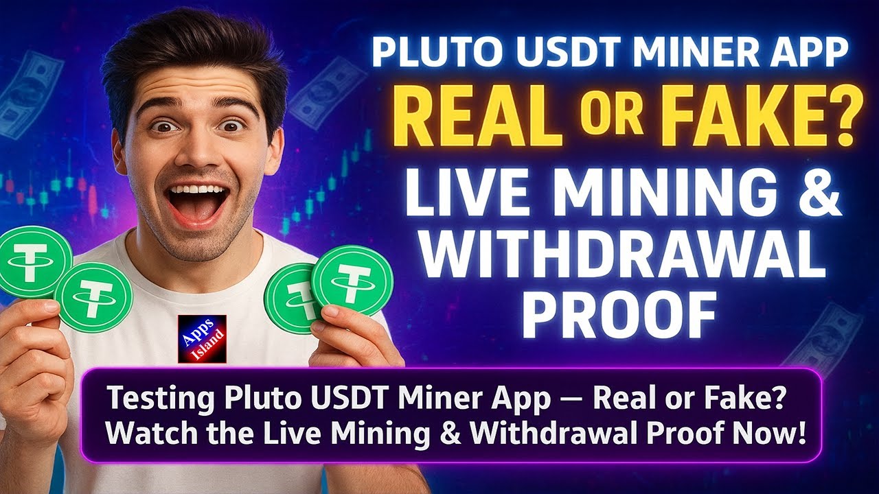 Pluto USDT Miner App Review | Real or Fake? Full Earning, Live Mining & Withdrawal Proof Explained