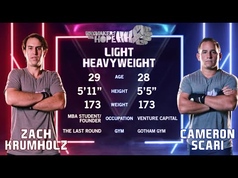 Zach Krumholz vs Cameron Scari - Hope NYC X - Haymakers for Hope
