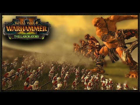 50 FOOT GIANTS VS 12,000 EMPIRE STATE TROOPS - (Laboratory) Total War Warhammer 2 Gameplay