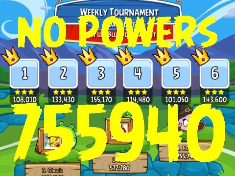 Angry Birds Friends Tournament #1 #2 #3 #4 #5 #6 Week 101 All levels No Powers