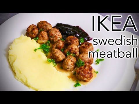 I made IKEA Swedish Meatballs according to the instruction manual