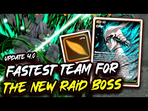 Anime Card Clash Update 4.0 - Fastest New Raid Boss Team #roblox
