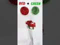 "RED VS GREEN COLOUR|GLITTER MIXING" #satisfying#colormixing#acrylic#relaxing#art#trending#shorts