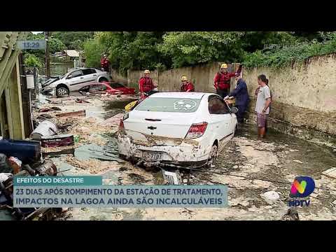 23 dias após rompimento da estação de tratamento, impactos na Lagoa ainda são incalculáveis