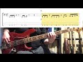 Rage Against The Machine - Fistful Of Steel ( Bass Cover Tab in Video )
