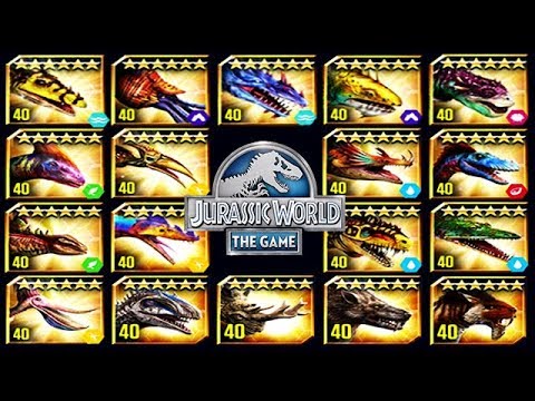 ALL VIP CENOZOICS, DINOS & AQUATICS (JURASSIC WORLD)