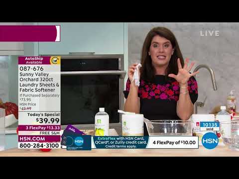 Sunny Valley Orchard 320count Laundry Sheets   32 oz. Fa...