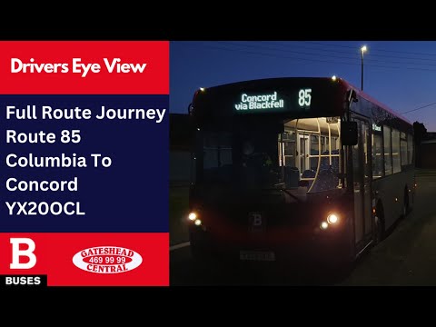 FULL ROUTE JOURNEY | Nexus Bus Route 85 - Columbia to Concord | YX20OCL