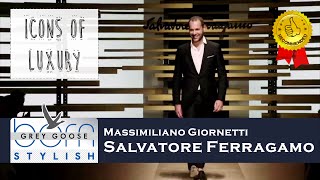 Salvatore Ferragamo in 'Icons of Luxury' on Grey Goose Born Stylish