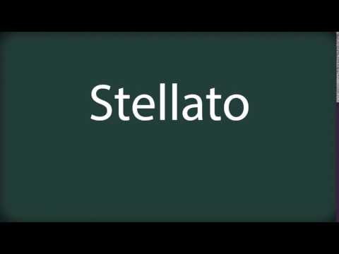 How to pronounce Stellato