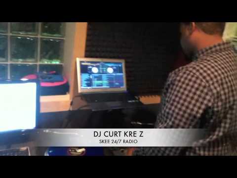 DJ CURT KRE Z ROCKING AT THE SKEE 24/7 RADIO STUDIO 2011