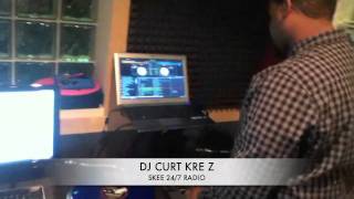 DJ CURT KRE Z ROCKING AT THE SKEE 24/7 RADIO STUDIO 2011