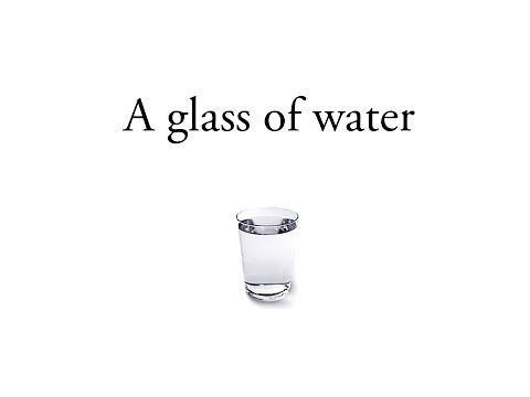 "A glass of water" An inspirational story