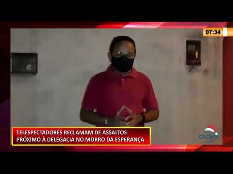 Moradores do Morro da Esperança reclamam de constantes ondas de assaltos 18 12 2020