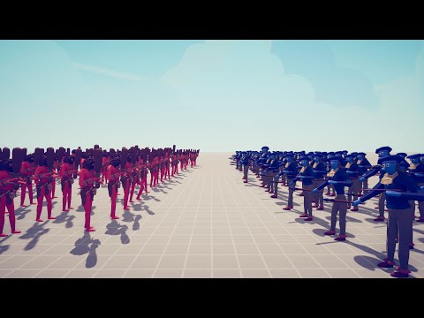 100 Clubber VS 100 Painters. Totally Accurate Battle Simulator TABS