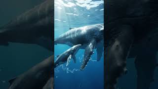 How Baby Whales Drink Milk Underwater! 🤯🐋 #shorts