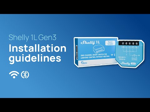 Shelly 1L Gen3 - Installation video