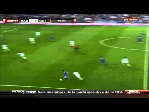 Cristiano Ronaldo failed with his shoulder pass vs Getafe 10/5/2011