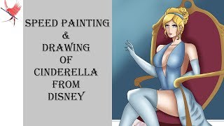 Speed Drawing: Cinderella From Disney