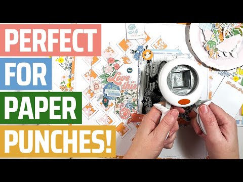 Another CLEVER way to use your Craft Punches, Try this Scrapbooking hack!
