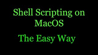 How to write and execute shell script on macOS | Shell script tutorial