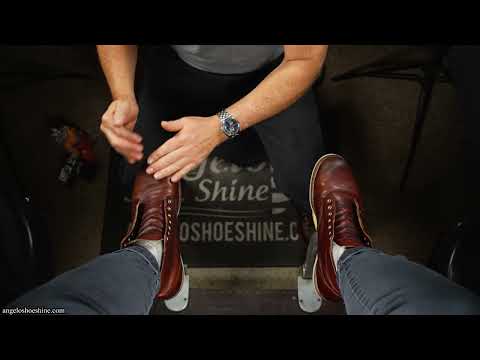The MOST Relaxing Shoe Shine! | Angelo Shoe Shine ASMR