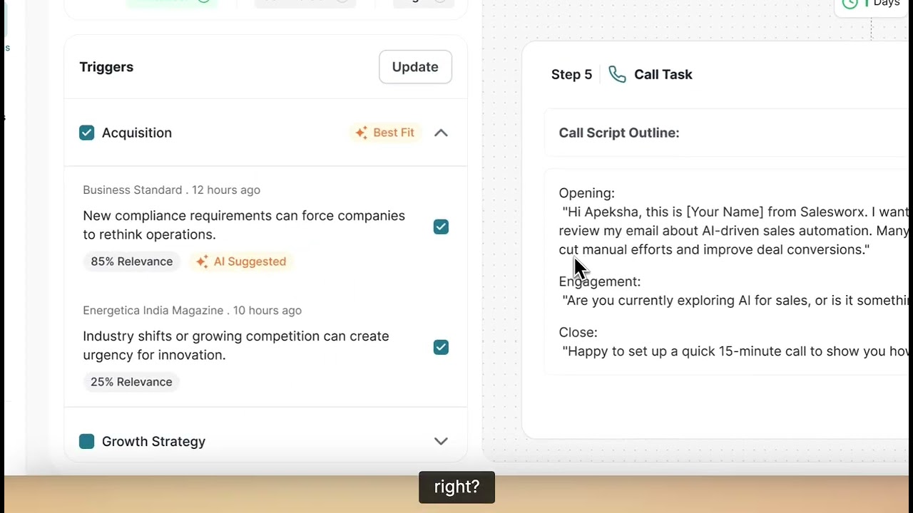 Sales Worx Software Demo - AI based Personalized Sales Outreach and Sales Intelligence